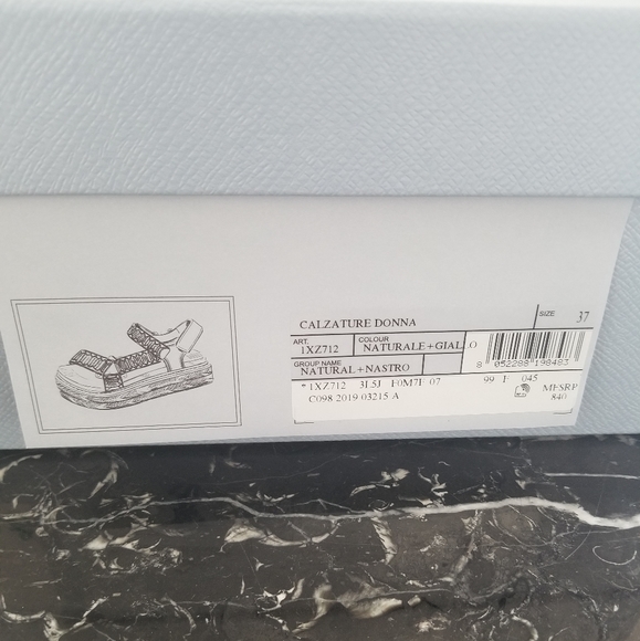 Prada Calzature Donna Sandals Size 37 - Picture 6 of 6